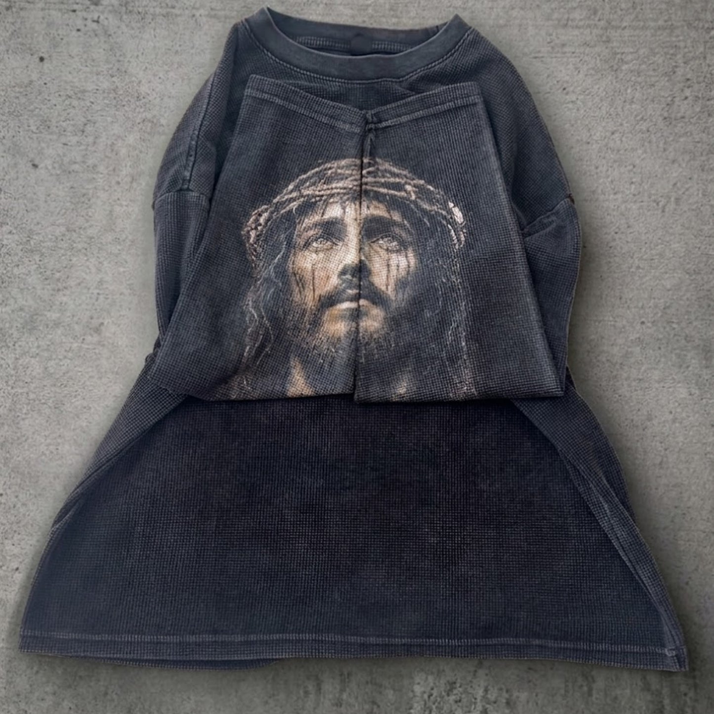 Waffle Sleeve Tee