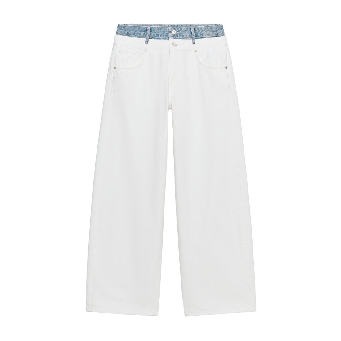 DOUBLE WAISTBAND JEANS