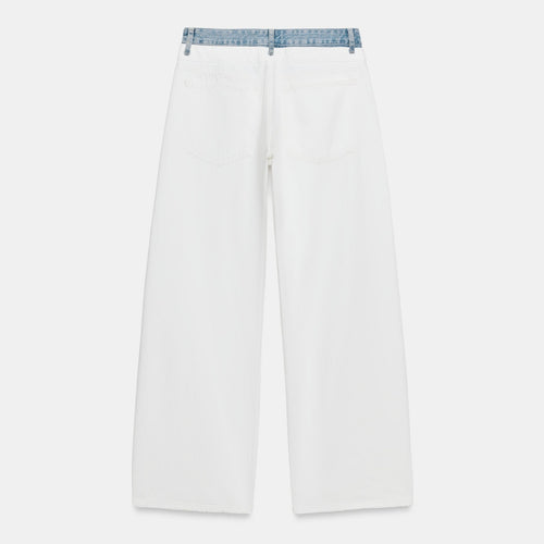 DOUBLE WAISTBAND JEANS