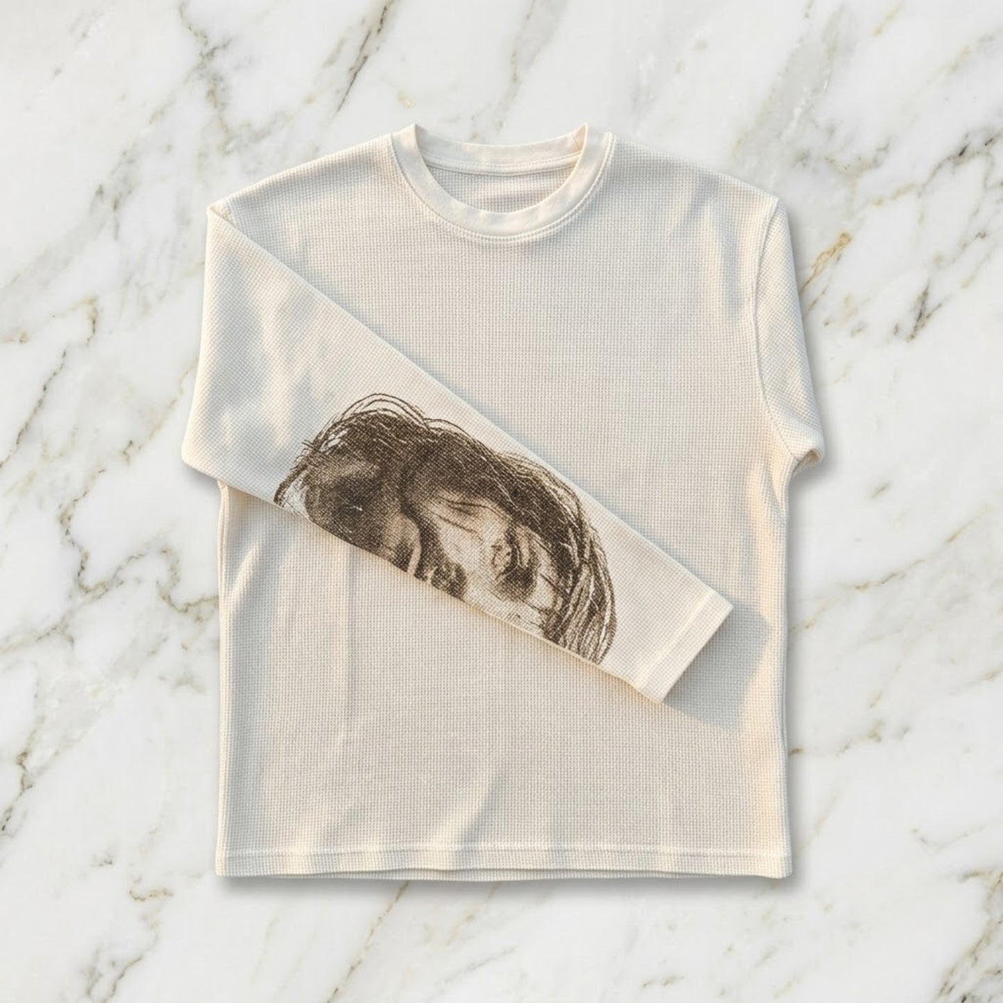 Waffle Sleeve Tee