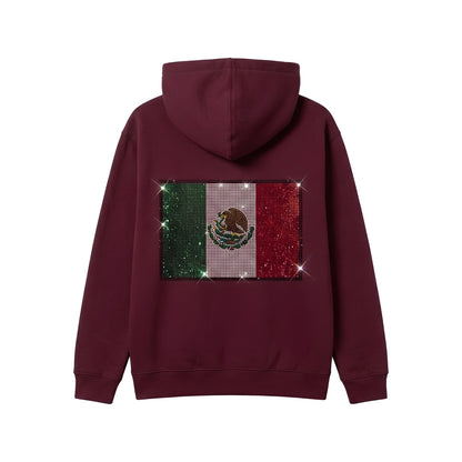 Rhinestone Flag Hoodie